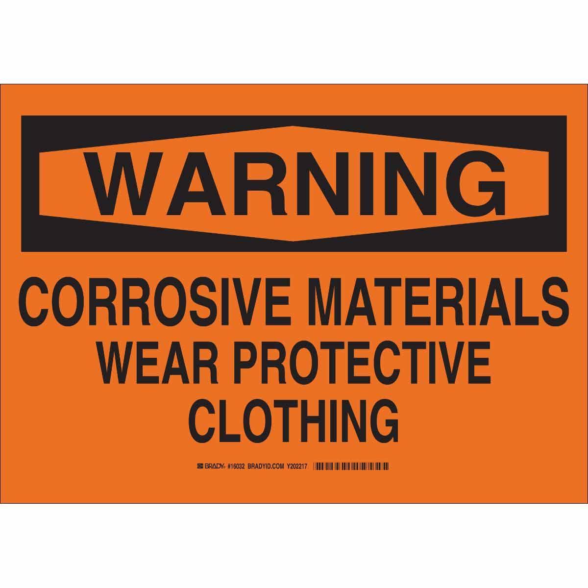 Brady® 16032 Chemical & Hazardous Material Signs