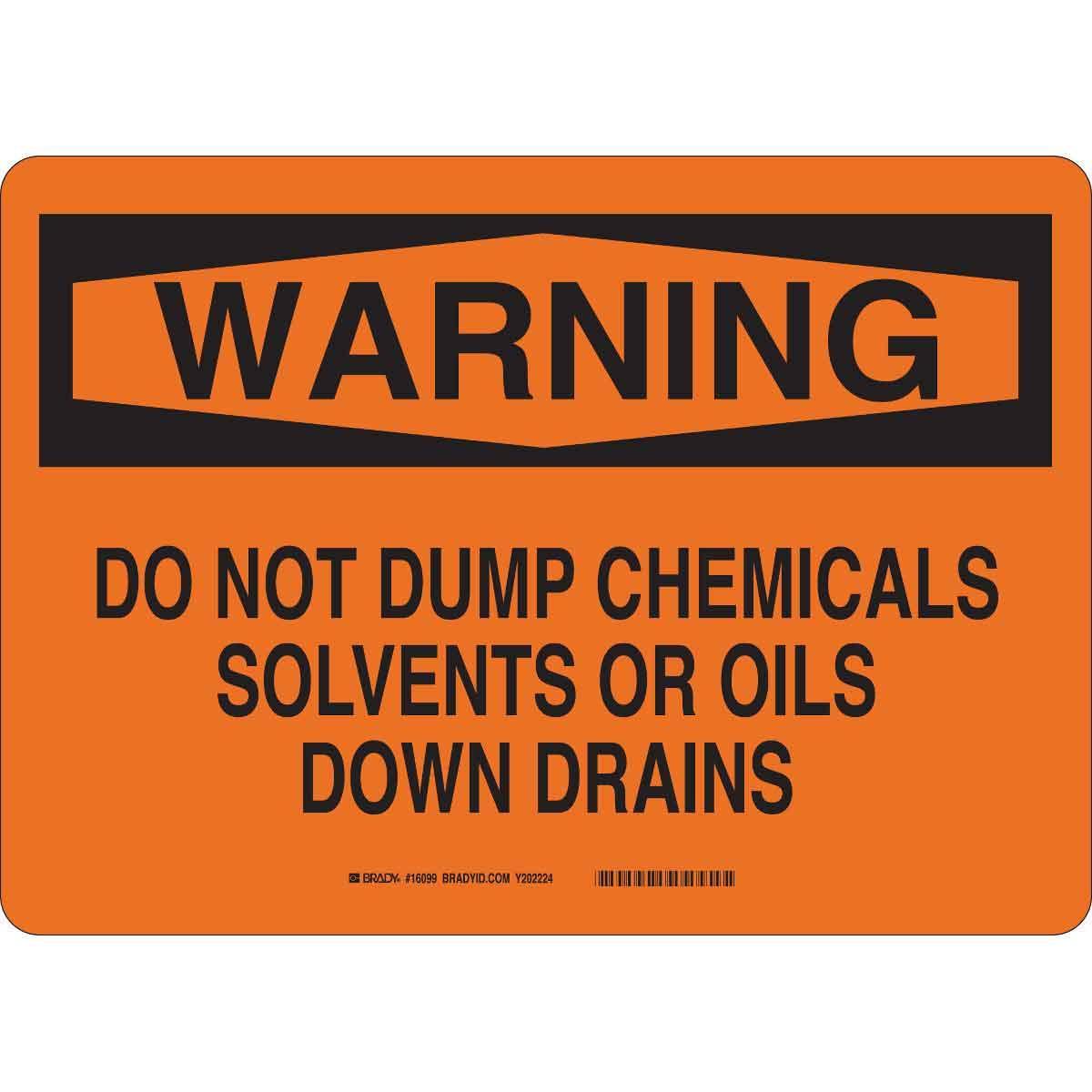 Brady® 16097 Chemical & Hazardous Material Signs