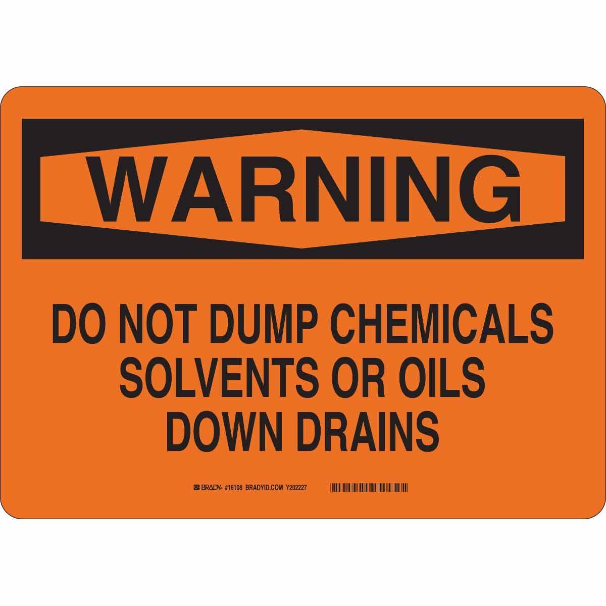 Brady® 16108 Chemical & Hazardous Material Signs
