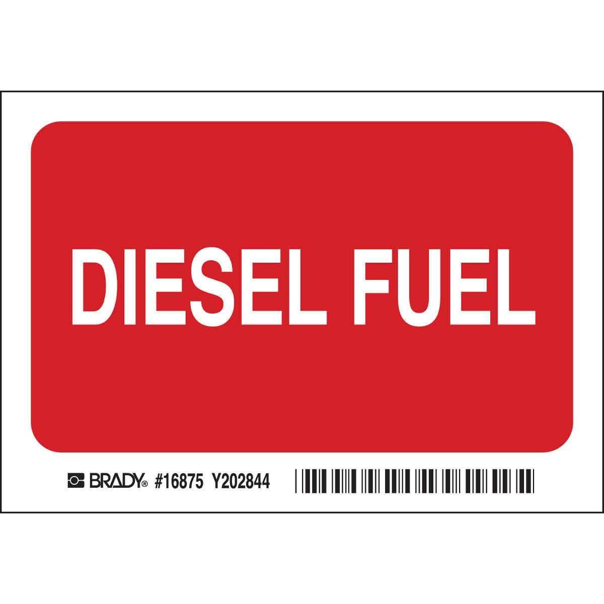Brady® 16875 Chemical & Hazardous Material Signs