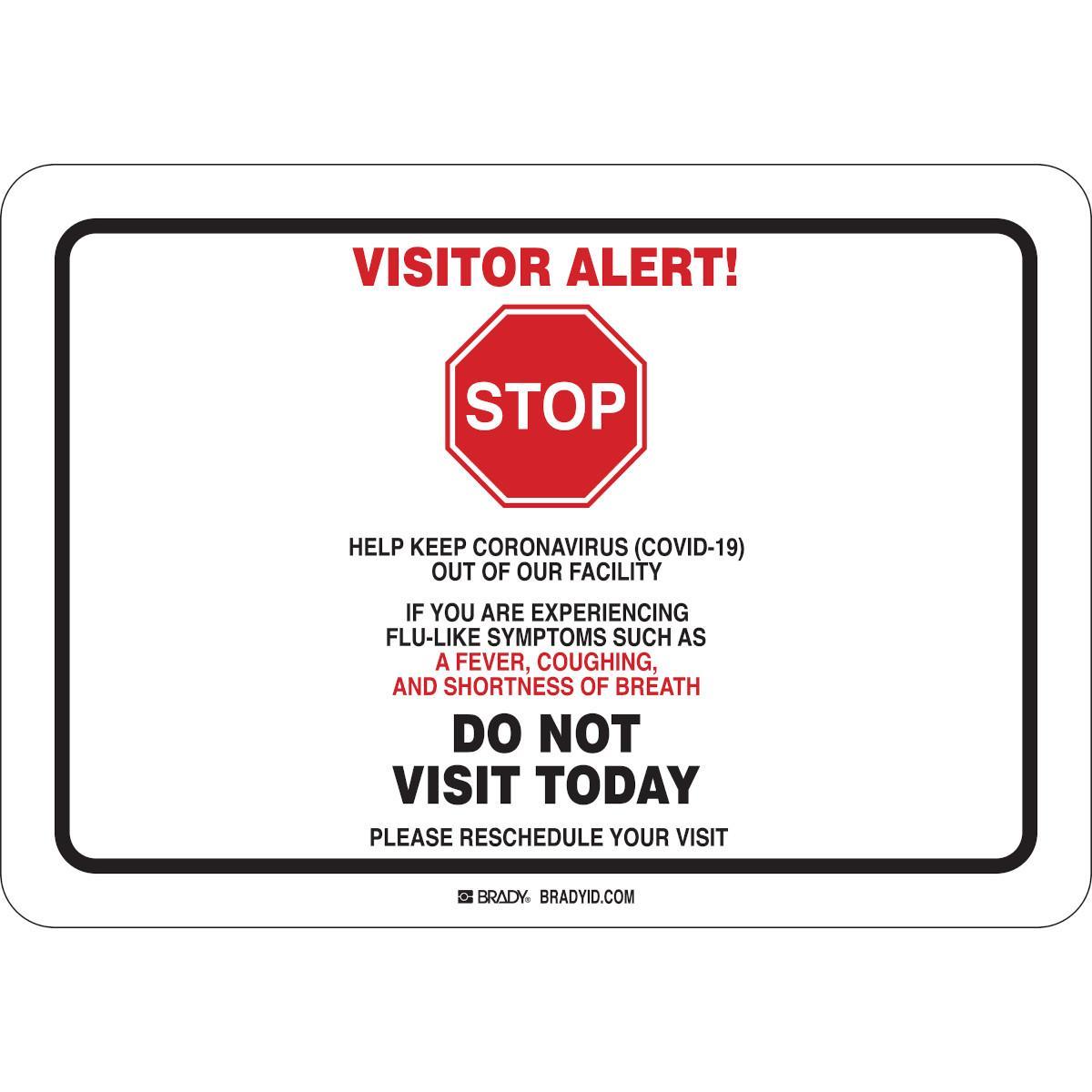 Brady® 170295 Office & Facility Signs