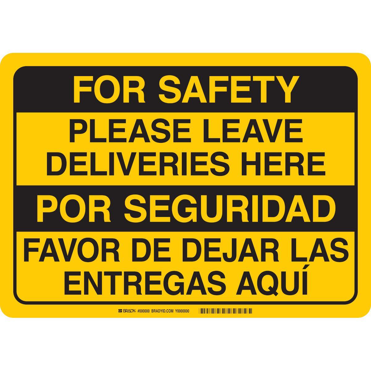 Brady® 170332 Office & Facility Signs