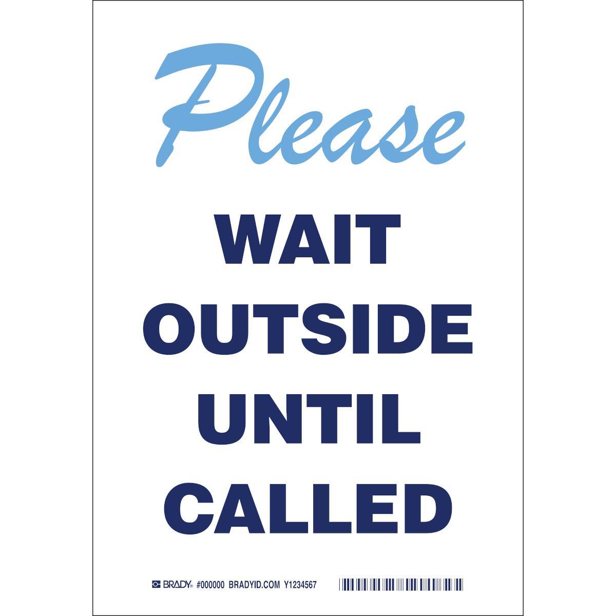 Brady® 170652 Office & Facility Signs