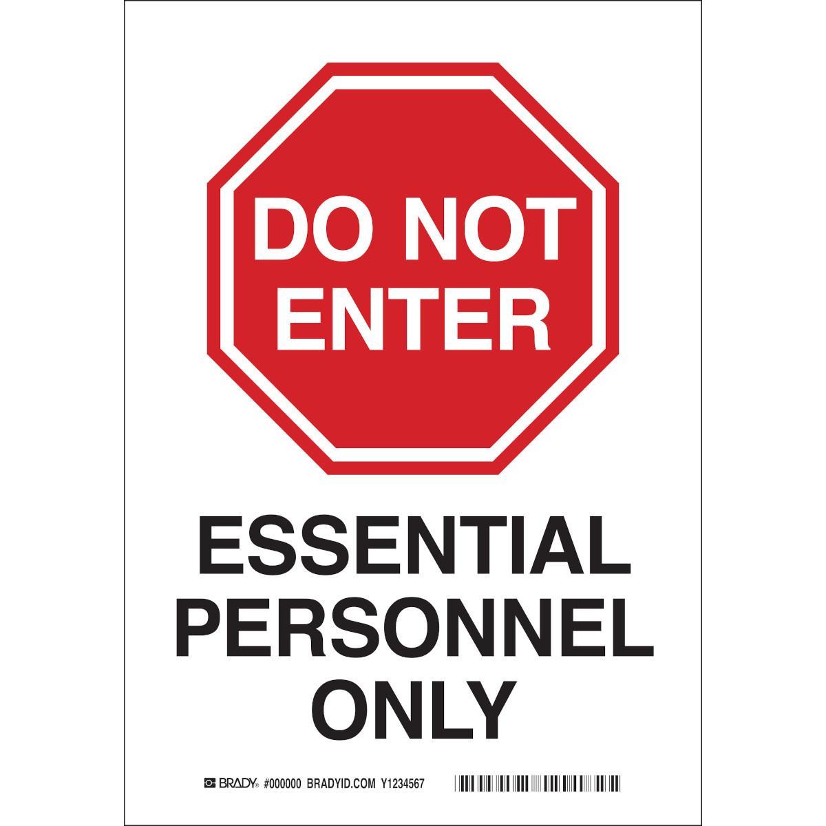 Brady® 170660 Office & Facility Signs