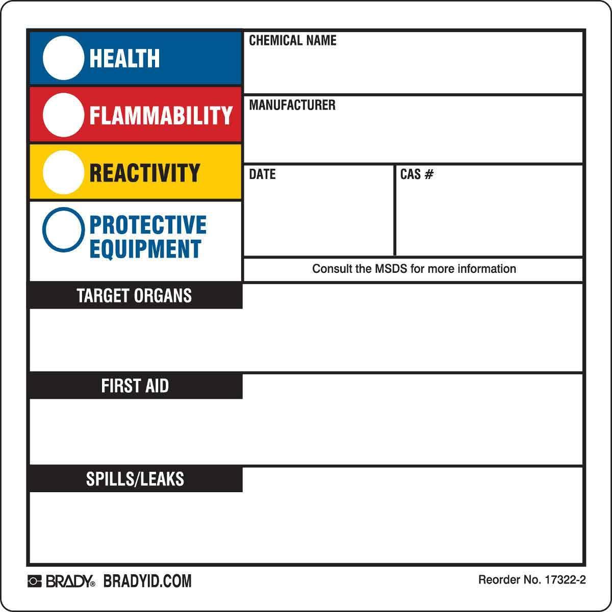 Brady® 17322-2LS Right-To-Know Signs