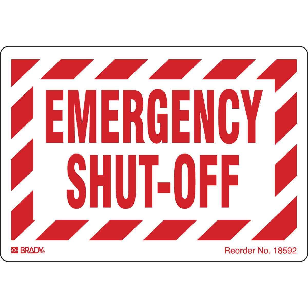 Brady® 18592LS Accident Prevention Signs