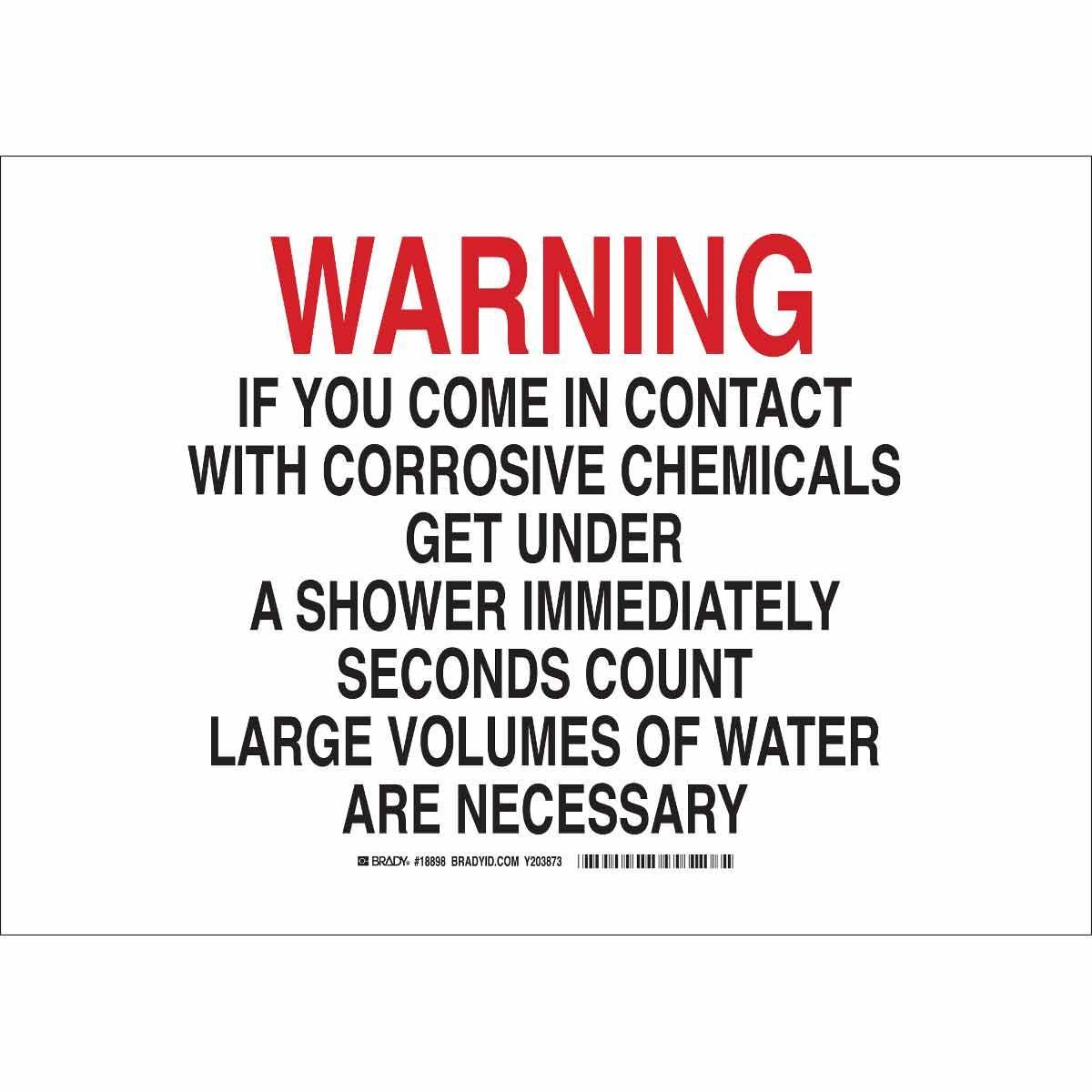 Brady® 18898 Chemical & Hazardous Material Signs