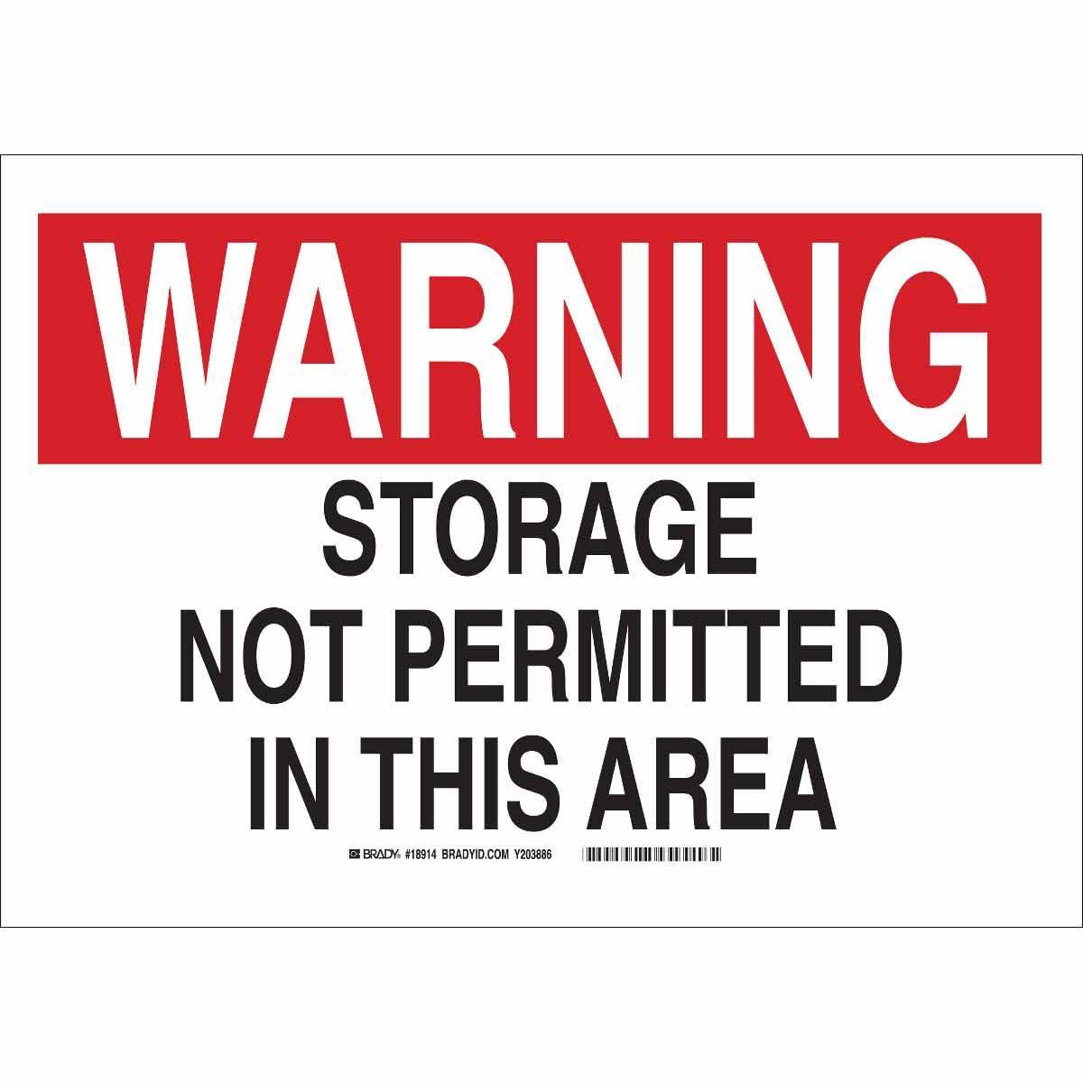 Brady® 18914 Chemical & Hazardous Material Signs