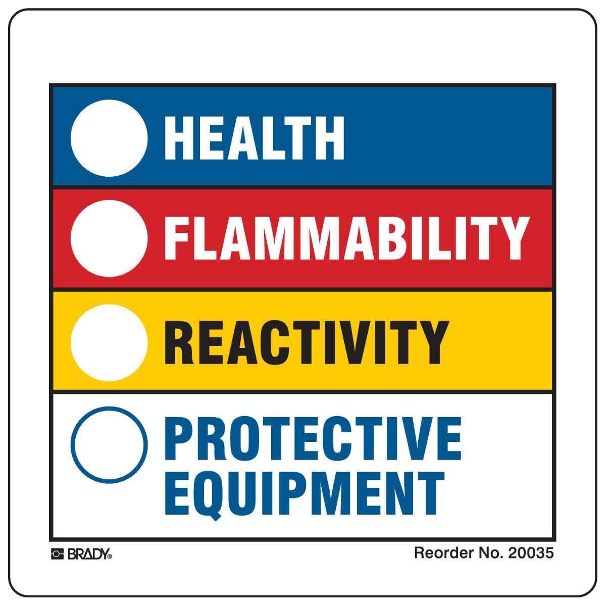 Brady® 20035VLS Safety & Facility Labels