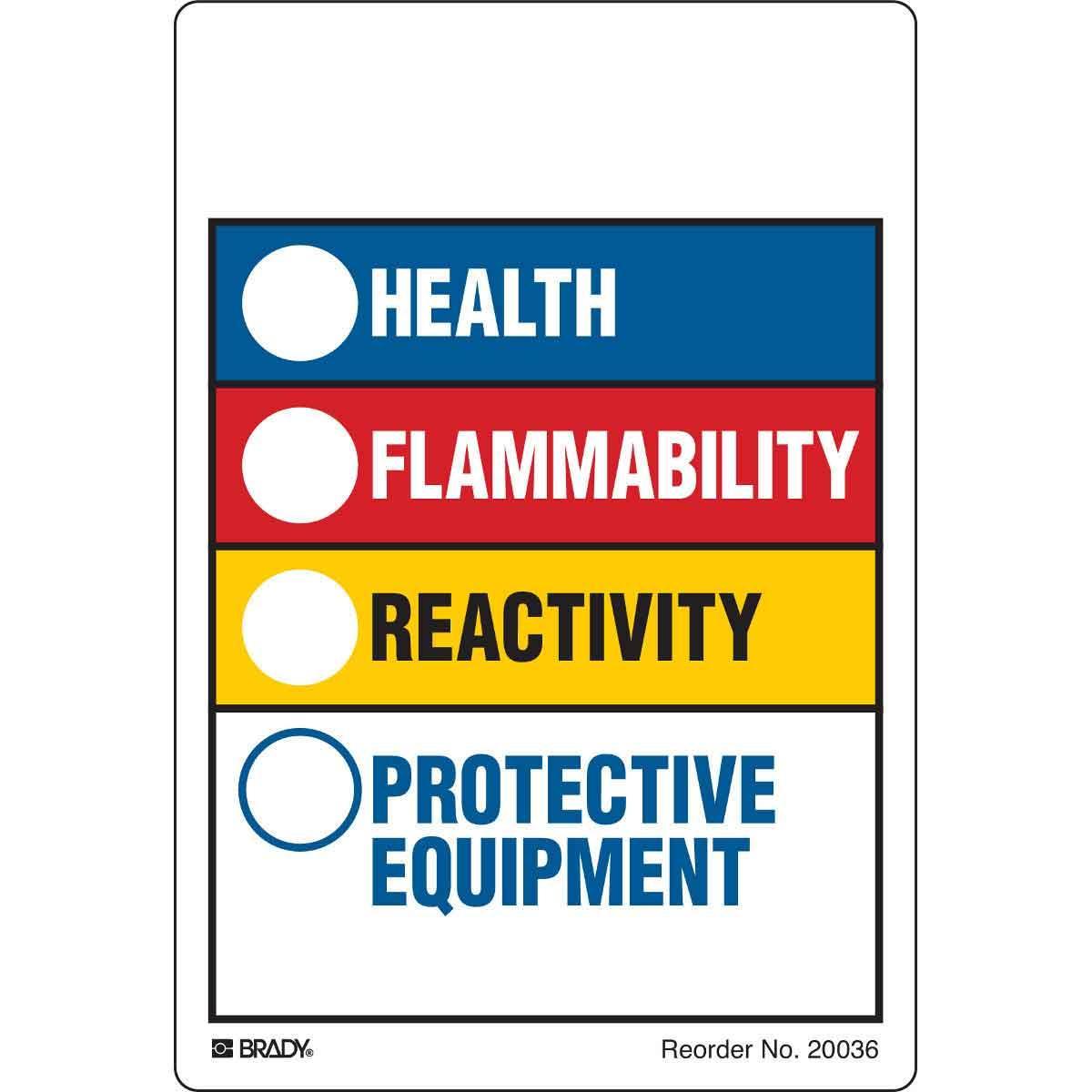 Brady® 20036LS Safety & Facility Labels