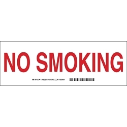 Brady® 20107KLS No Smoking & Restricted Activity Signs