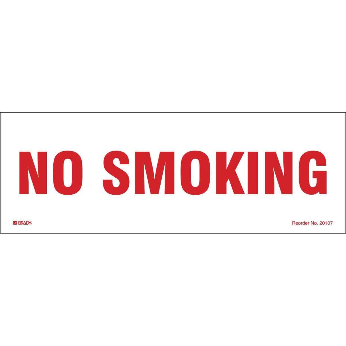 Brady® 20107MLS No Smoking & Restricted Activity Signs