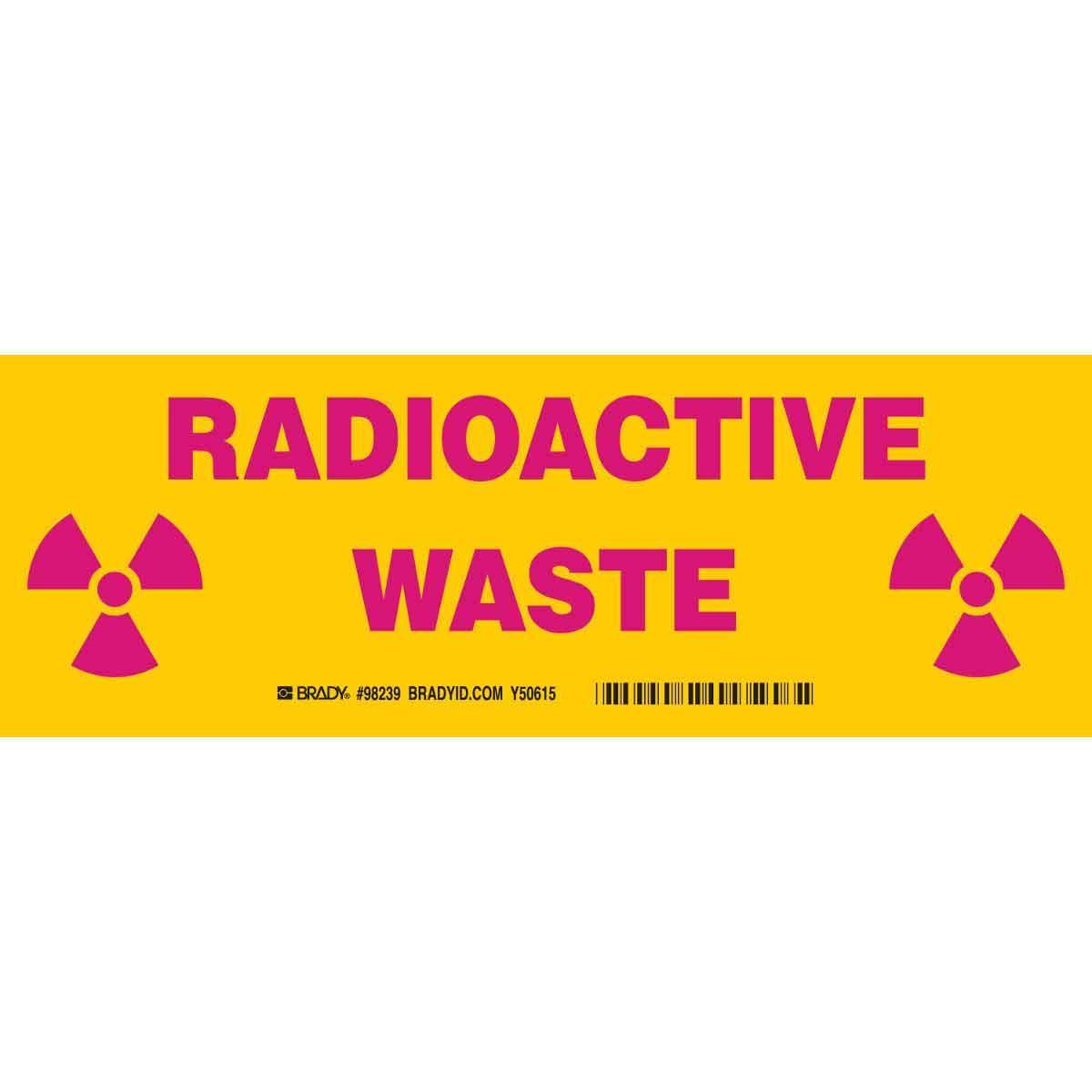 Brady® 20108KLS Chemical & Hazardous Material Signs