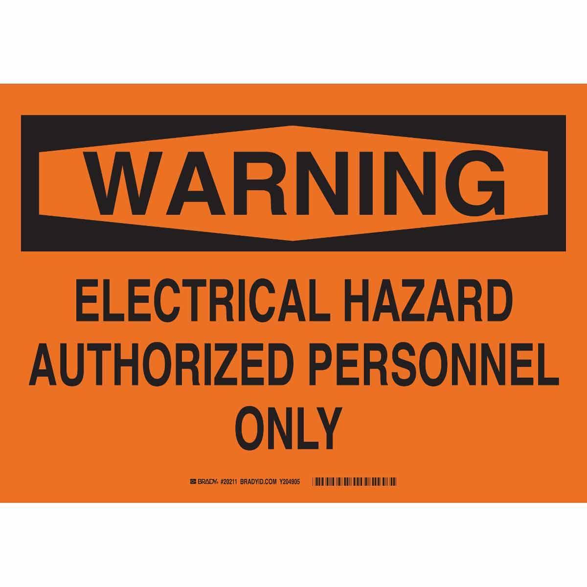 Brady® 20216 Access & Security Signs