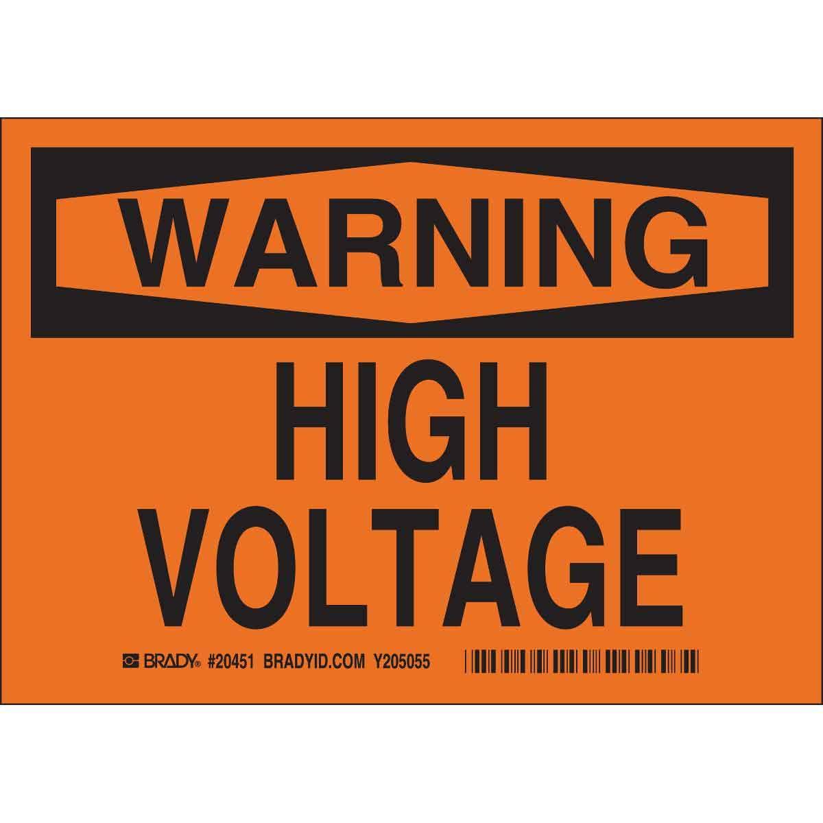 Brady® 20423 Accident Prevention Signs