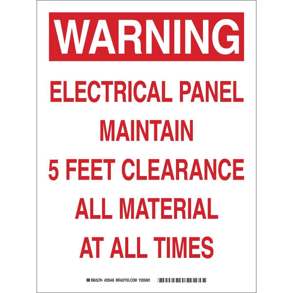 Brady® 20546 Accident Prevention Signs