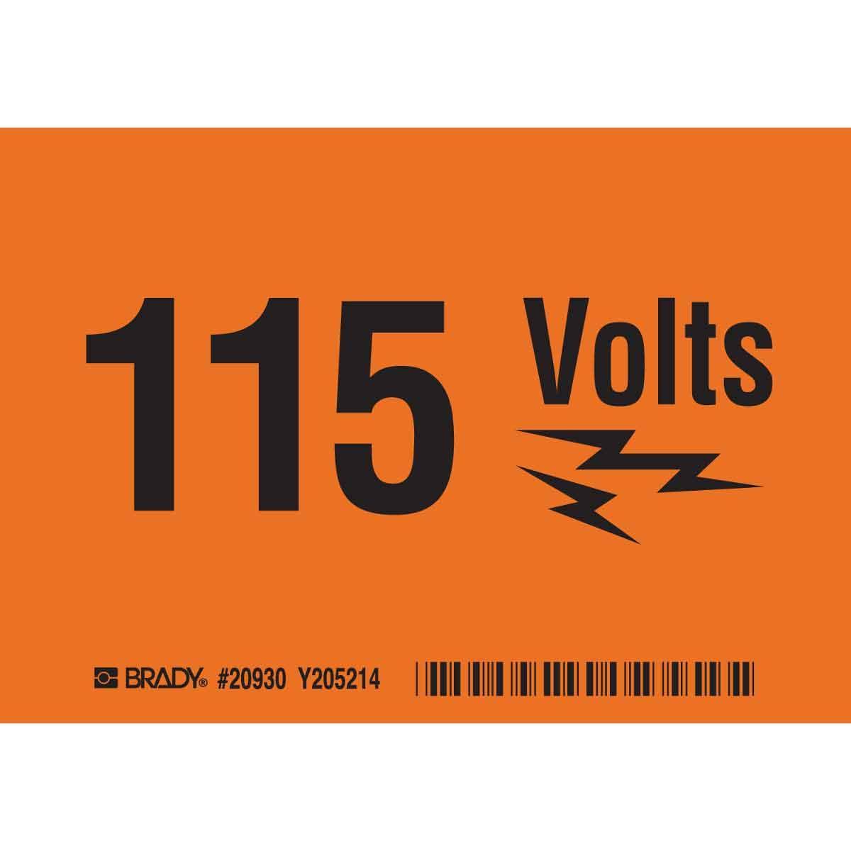 Brady® 20930 Conduit & Voltage Markers