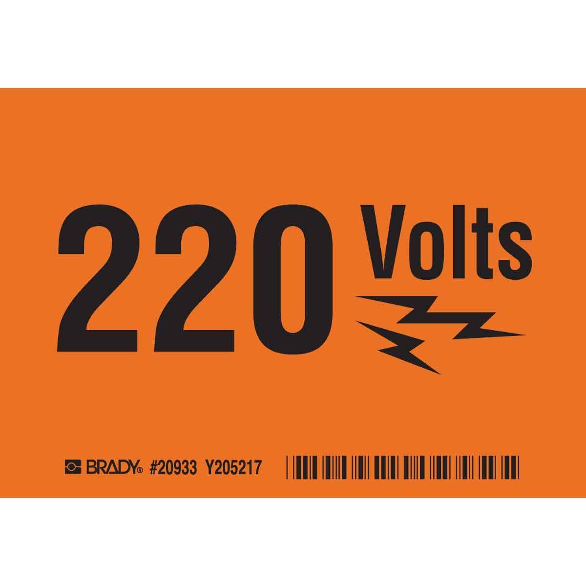 Brady® 20933 Conduit & Voltage Markers