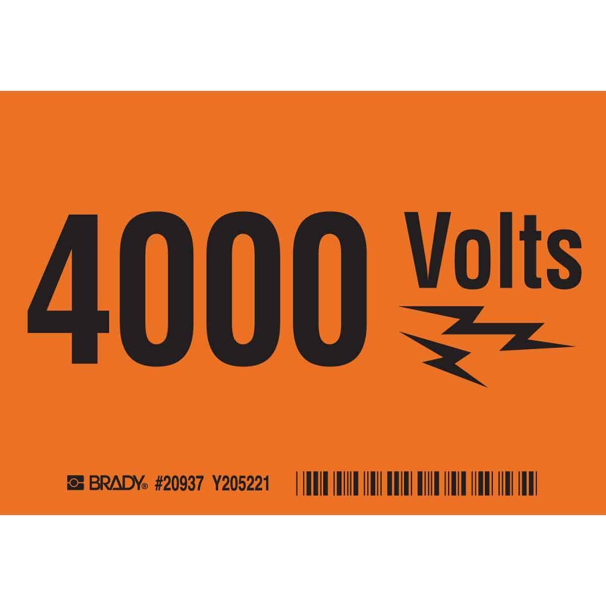 Brady® 20937 Conduit & Voltage Markers