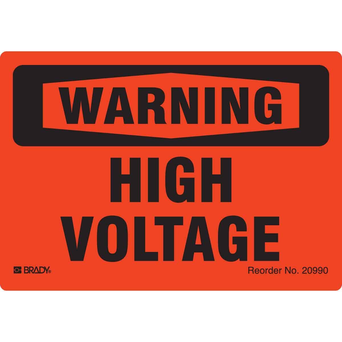 Brady® 20990LS Accident Prevention Signs