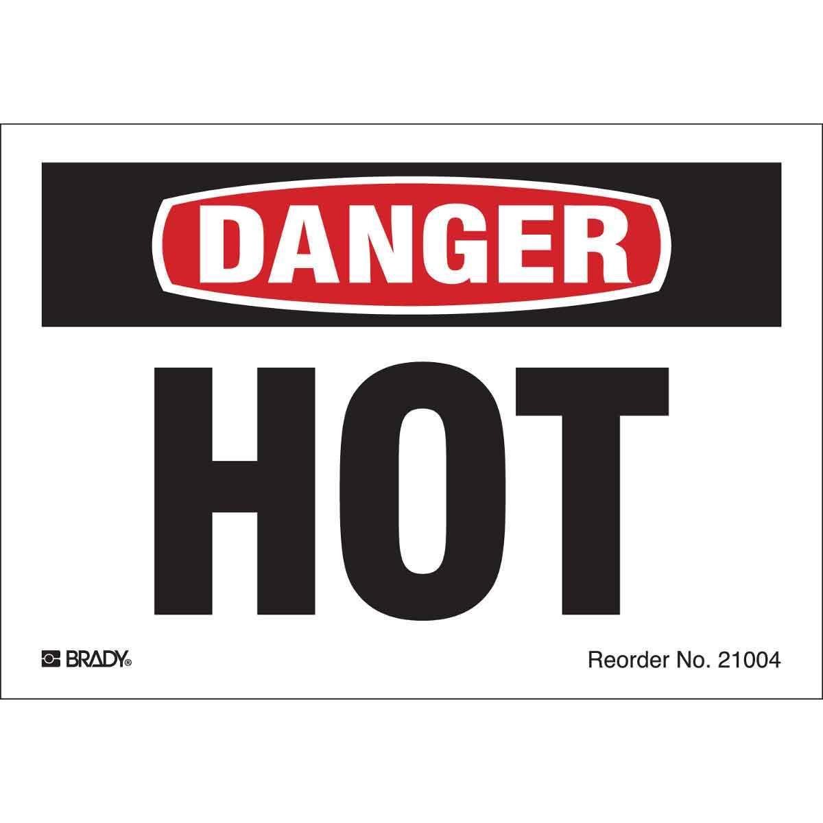 Brady® 21004LS Accident Prevention Signs