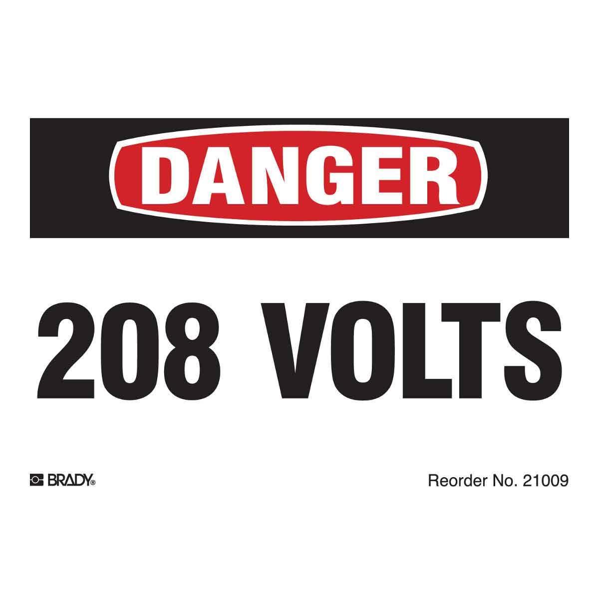 Brady® 21009LS Accident Prevention Signs