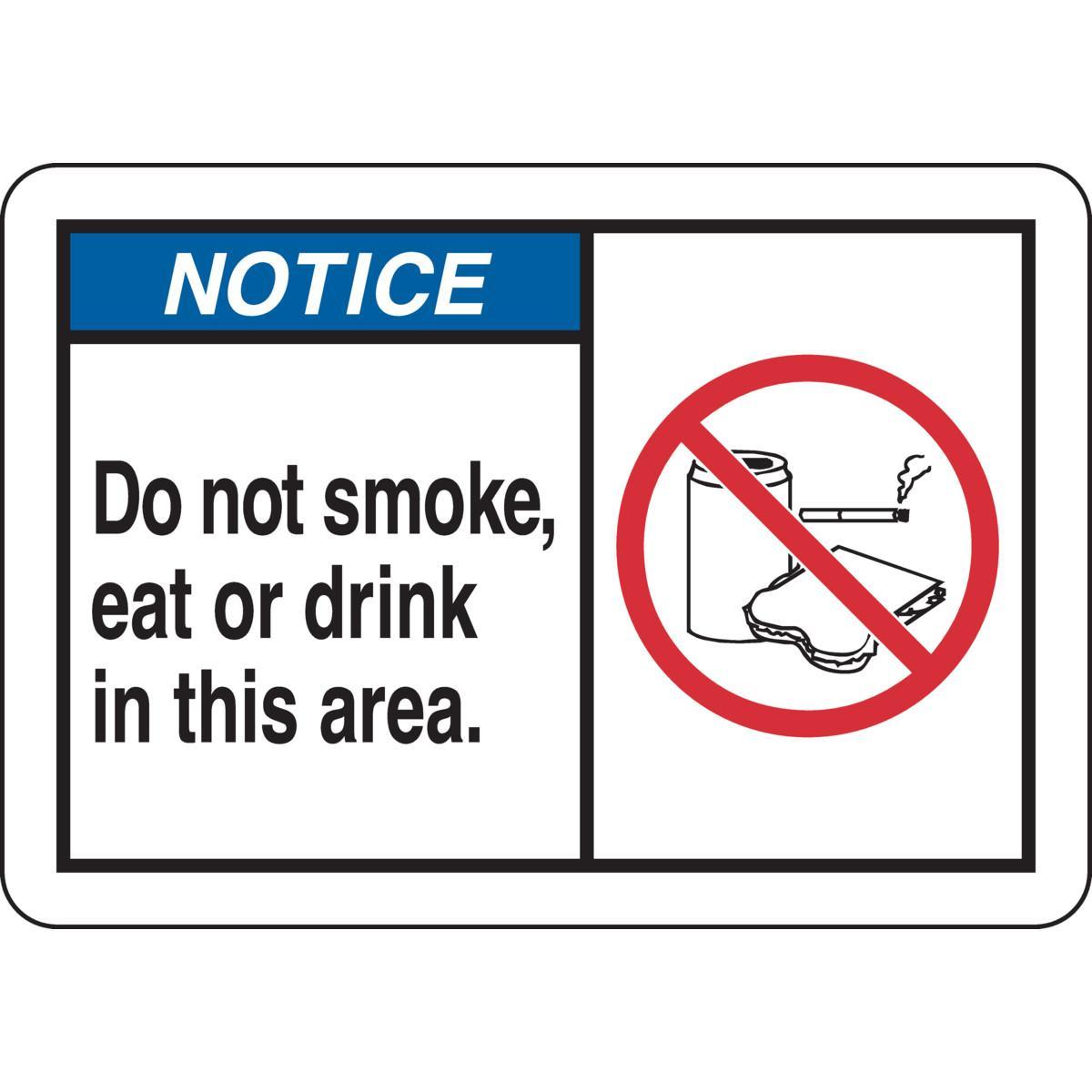 Brady® 21707 No Smoking & Restricted Activity Signs