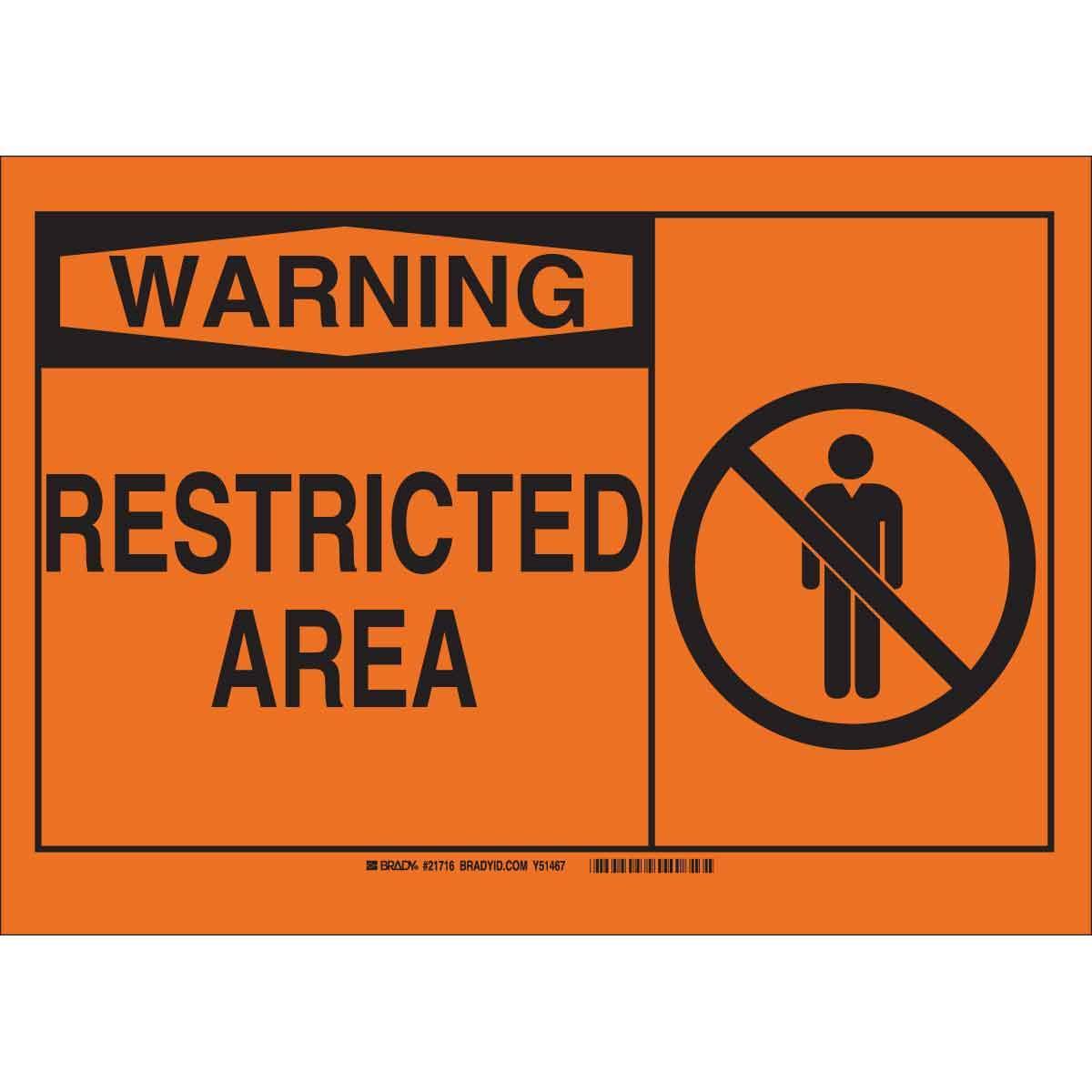 Brady® 26537 Access & Security Signs