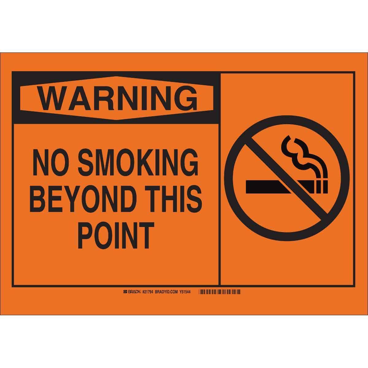 Brady® 21794 No Smoking & Restricted Activity Signs