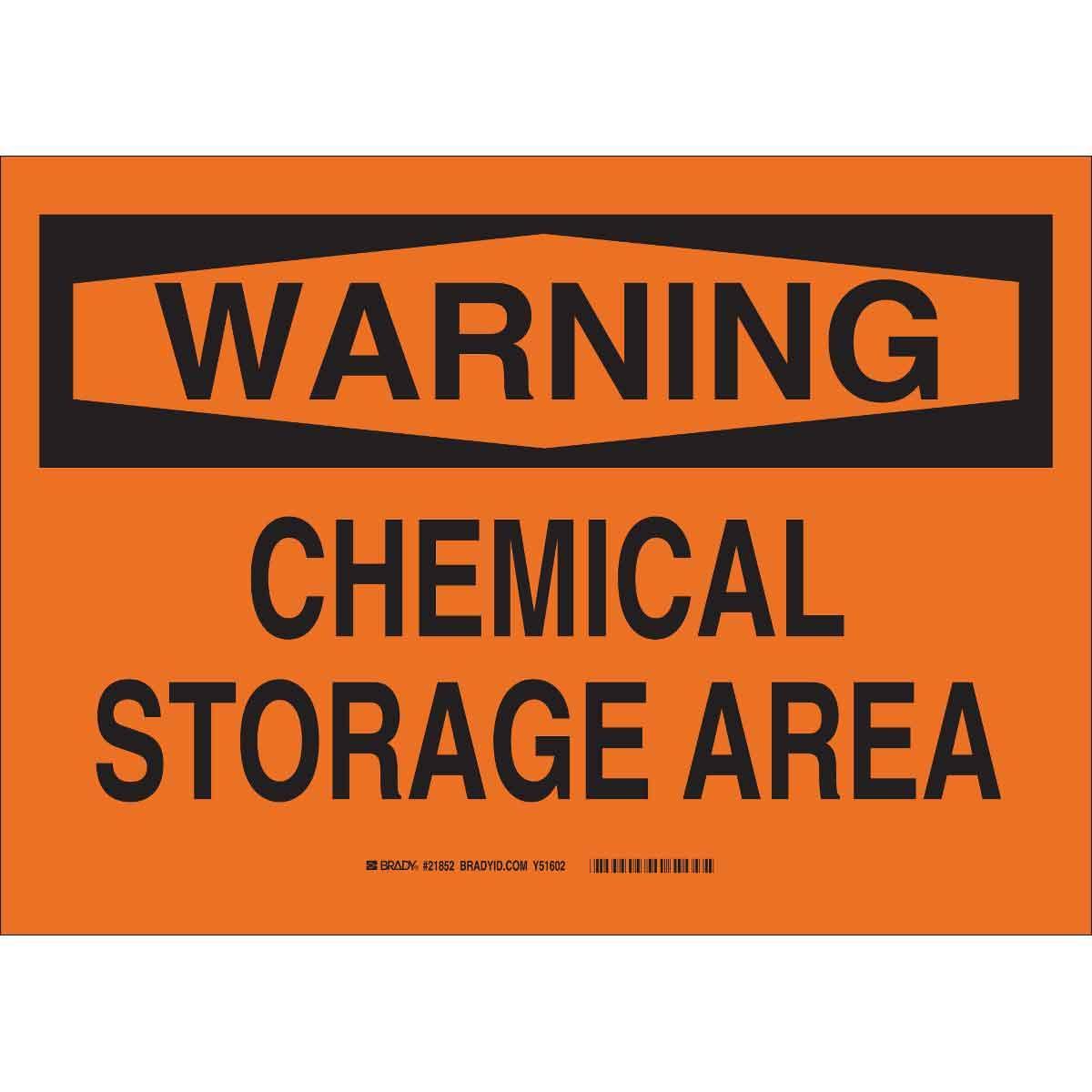 Brady® 21852 Chemical & Hazardous Material Signs