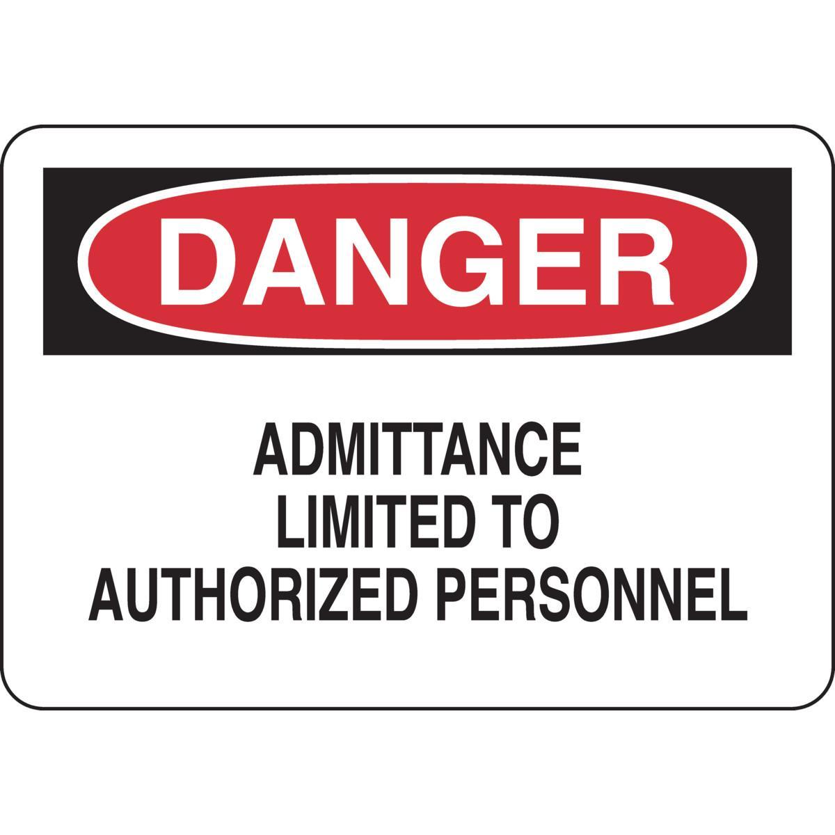 Brady® 40635 Access & Security Signs