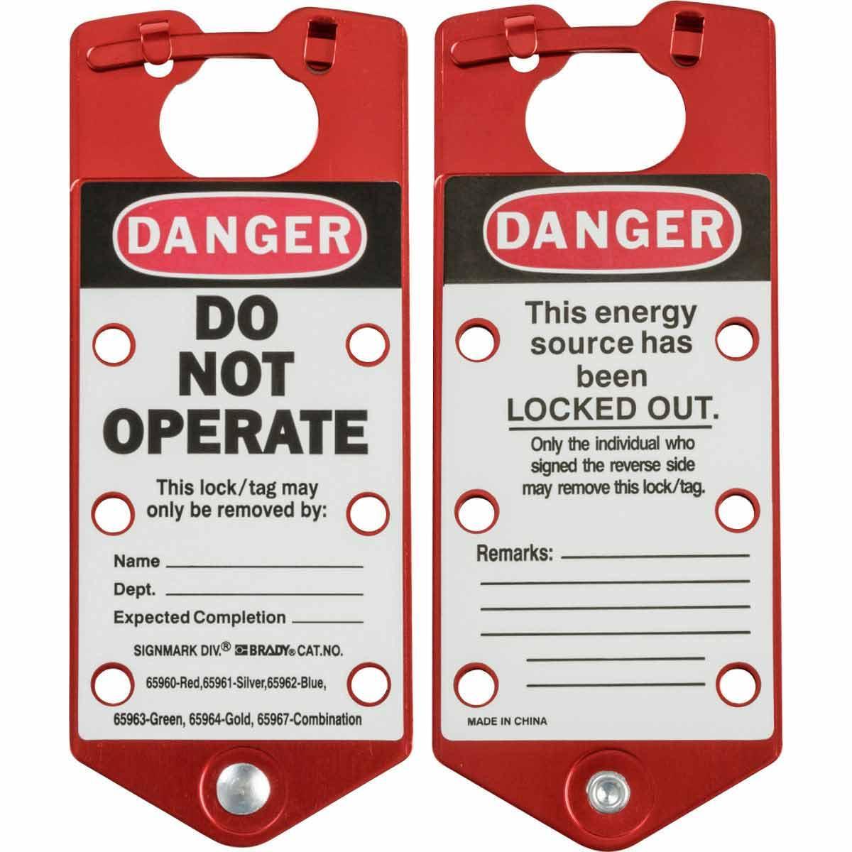 Brady® 22075-R Lockout Hasps