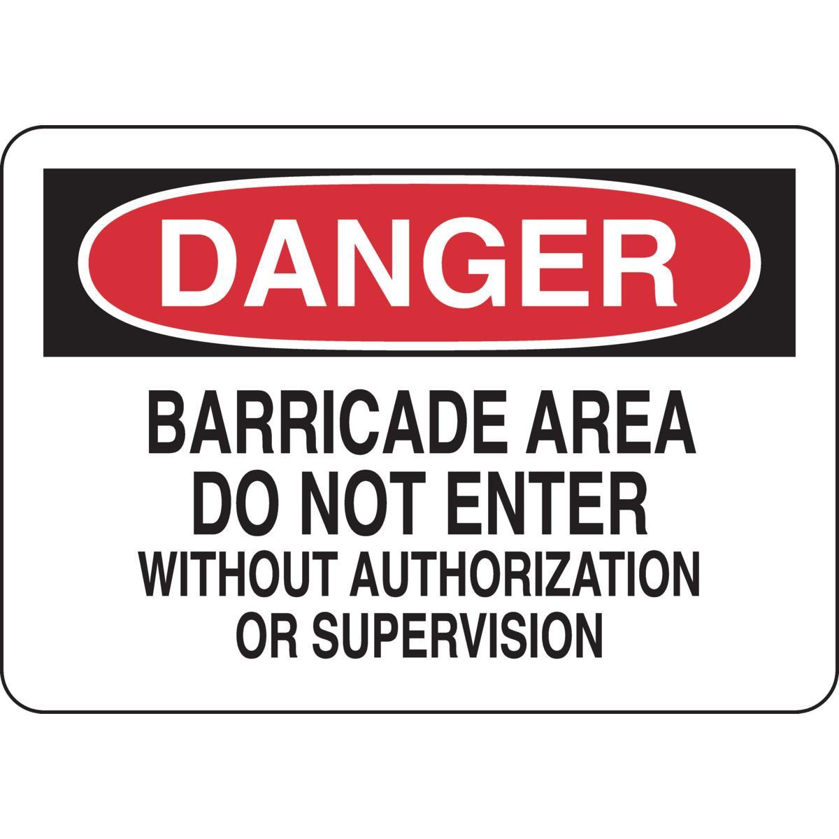 Brady® 40639 Access & Security Signs
