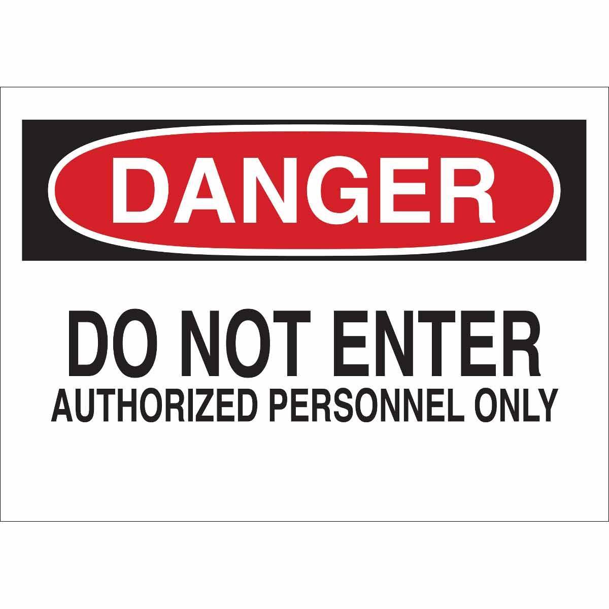 Brady® 40646 Access & Security Signs