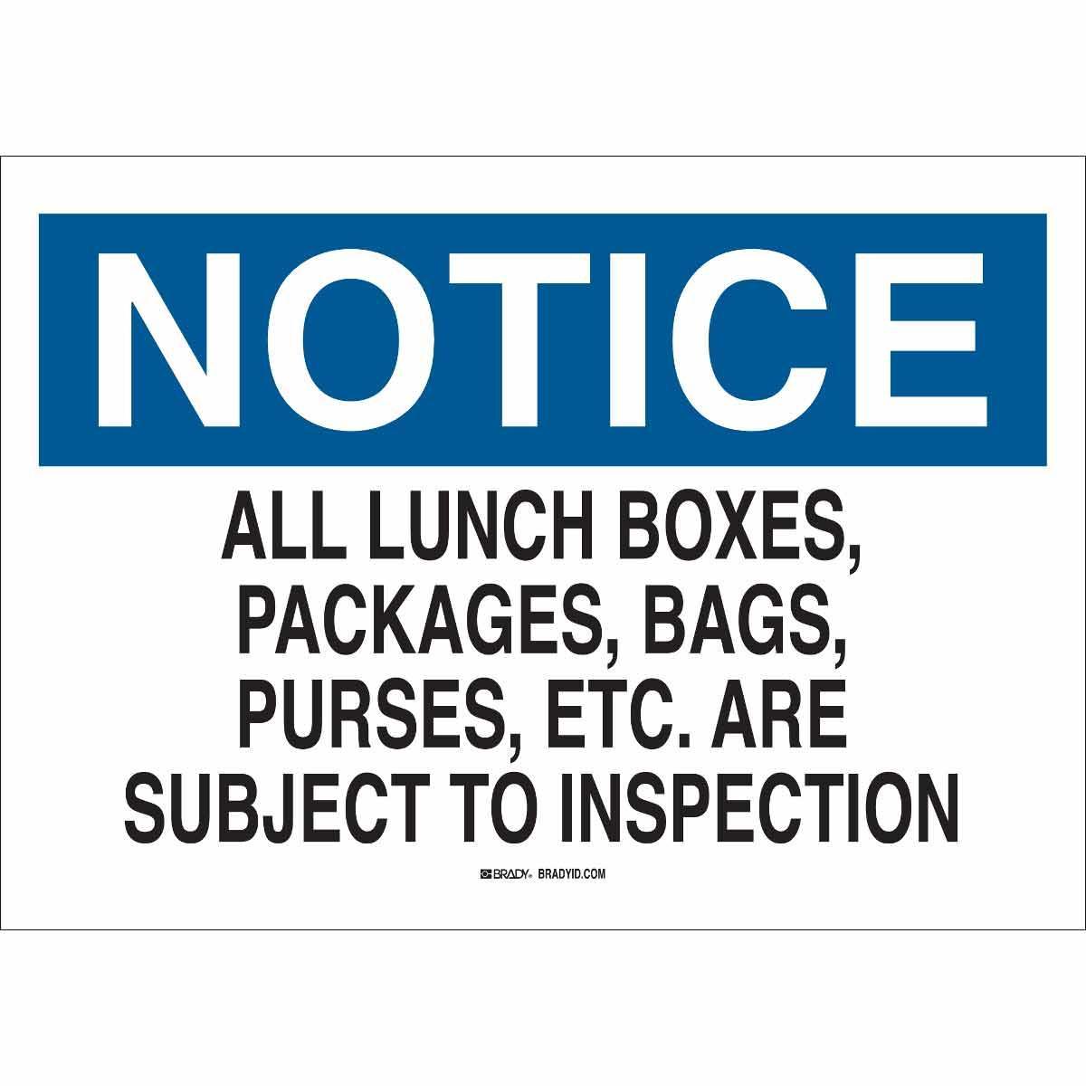 Brady® 40698 Access & Security Signs
