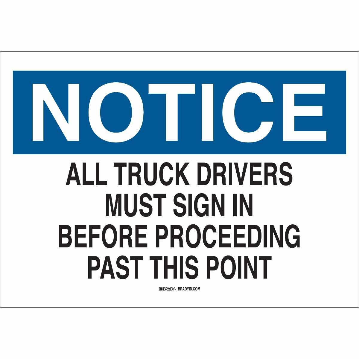 Brady® 84124 Access & Security Signs