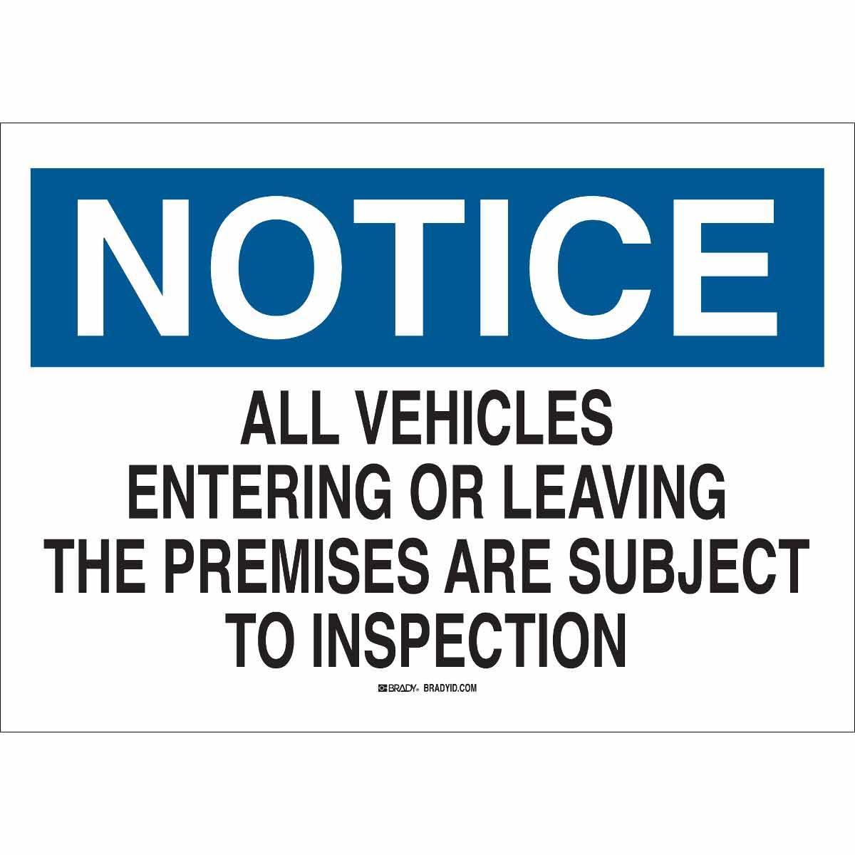 Brady® 69387 Access & Security Signs