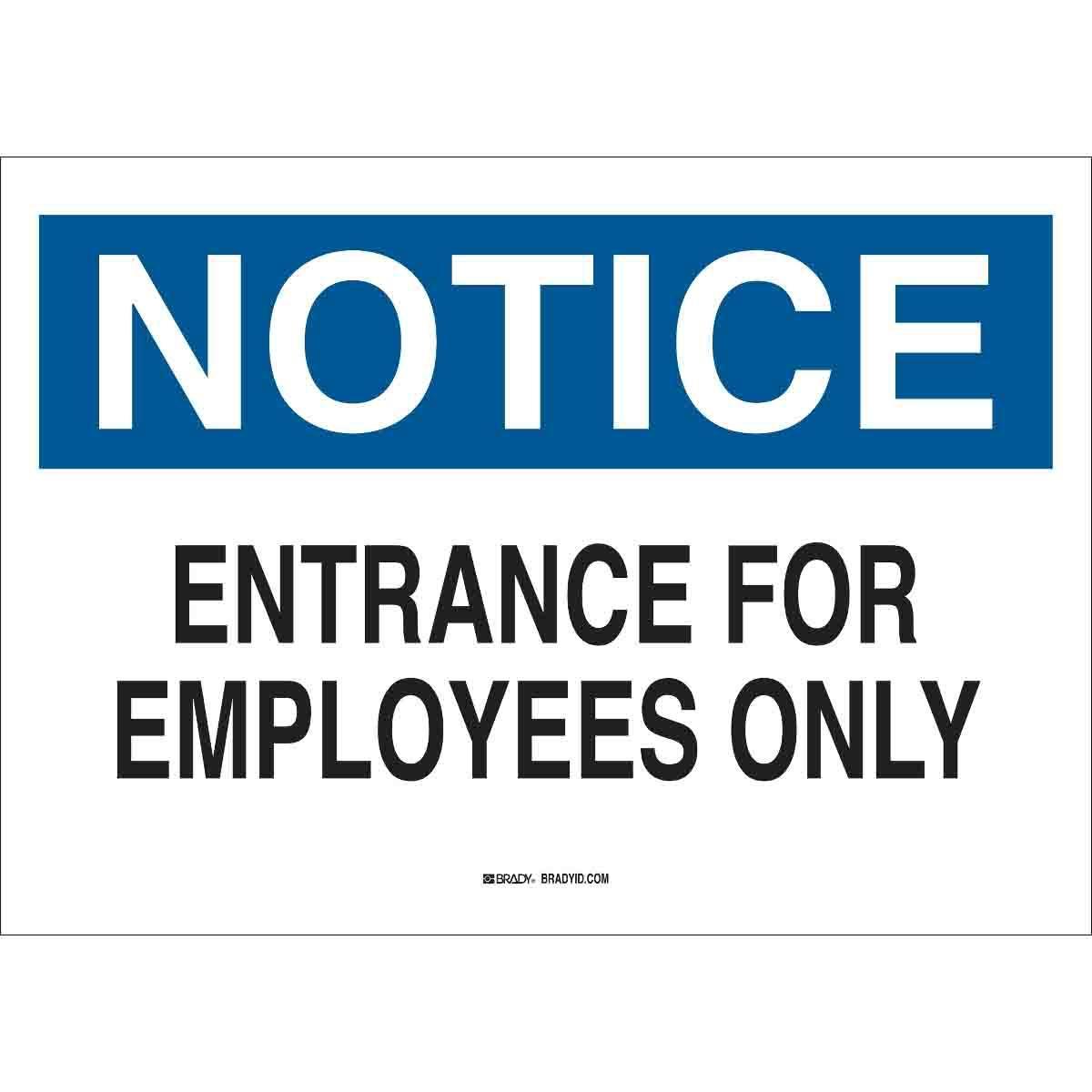 Brady® 22145 Access & Security Signs