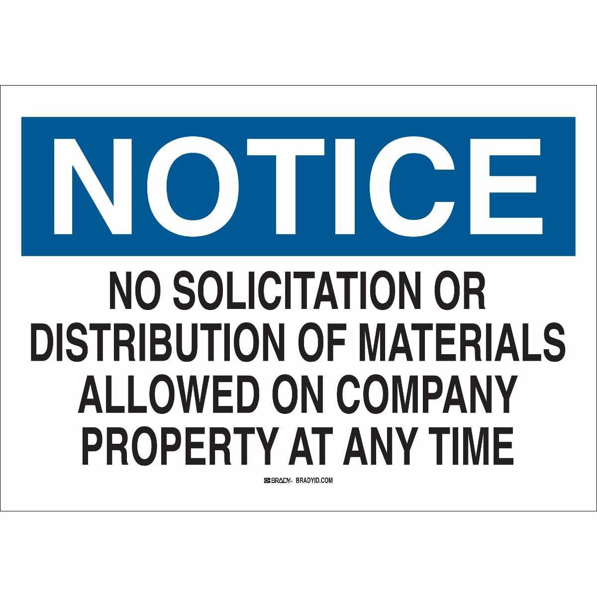 Brady® 22160 Access & Security Signs