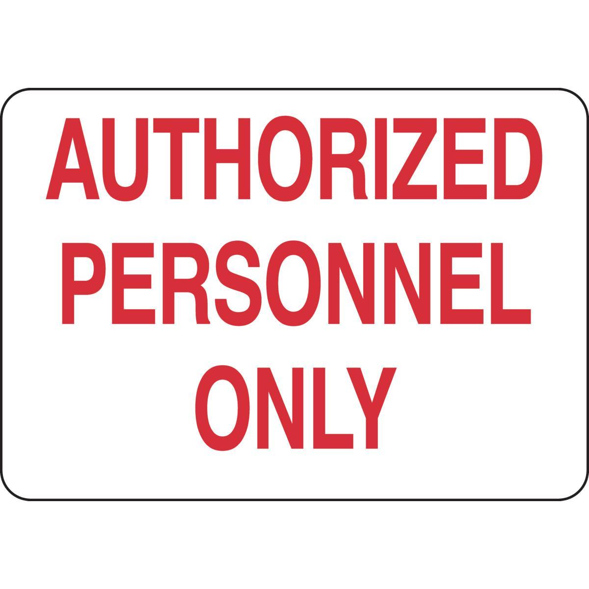Brady® 84212 Access & Security Signs