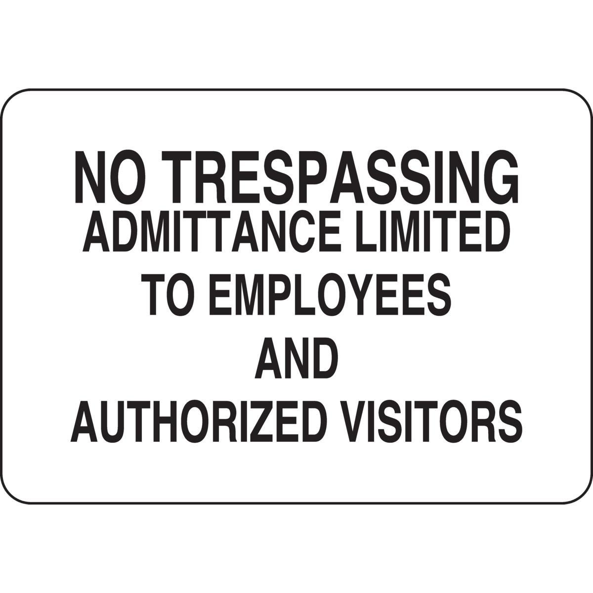 Brady® 22228 Access & Security Signs