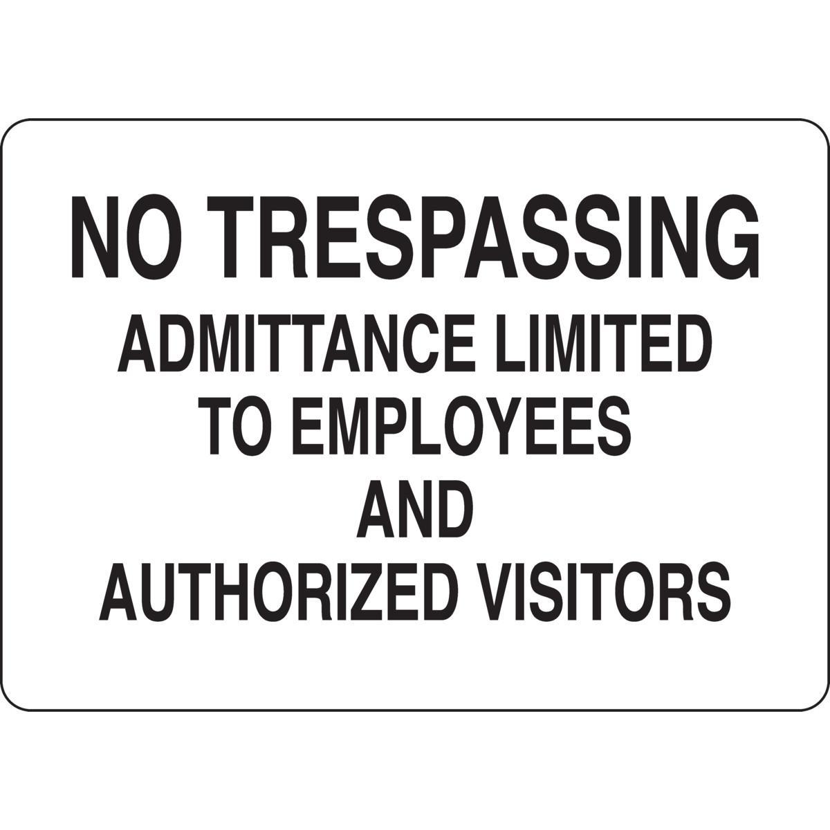 Brady® 22229 Access & Security Signs