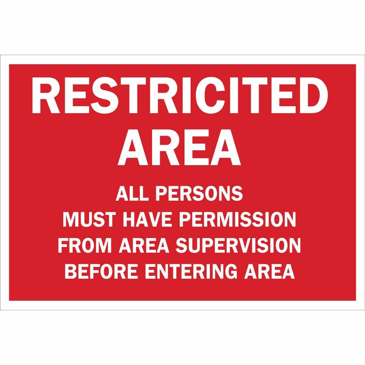 Brady® 40820 Access & Security Signs