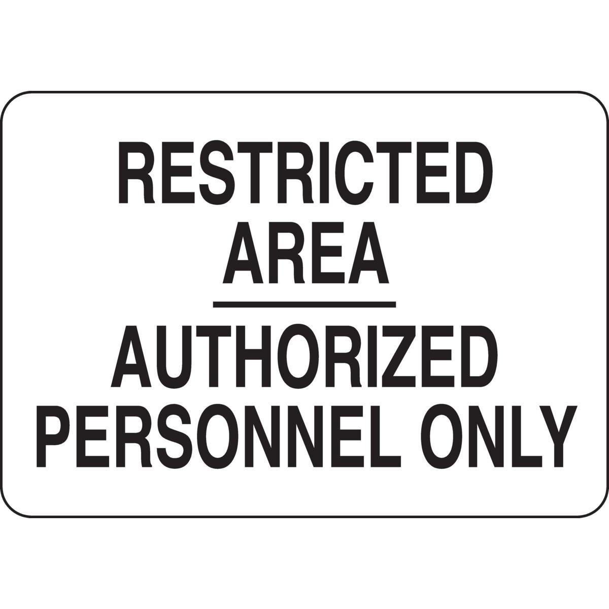 Brady® 22258 Access & Security Signs