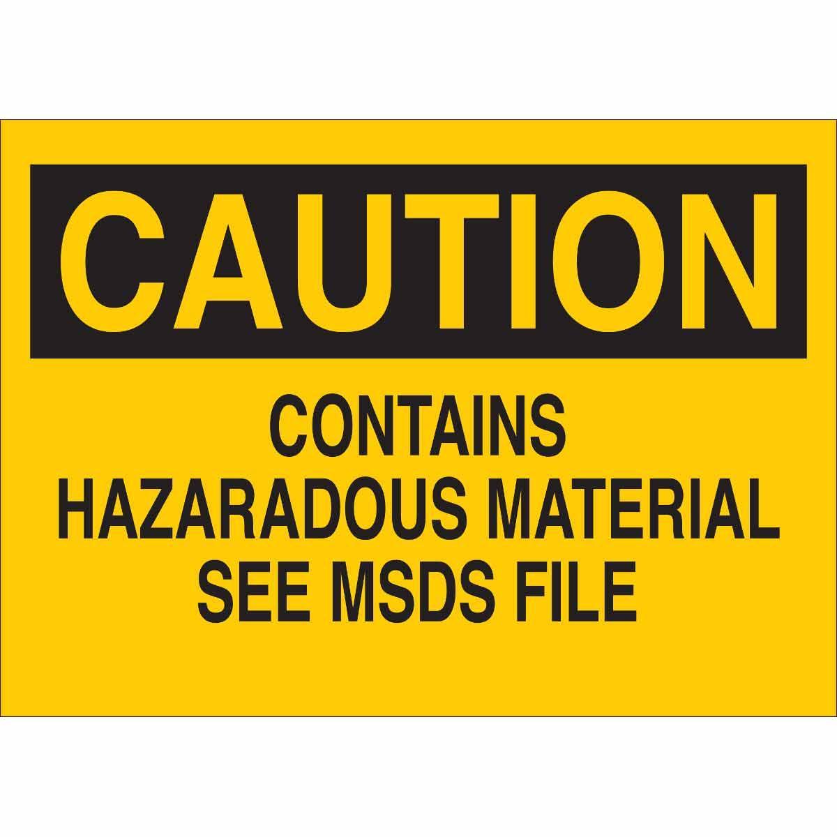 Brady® 84295 Chemical & Hazardous Material Signs