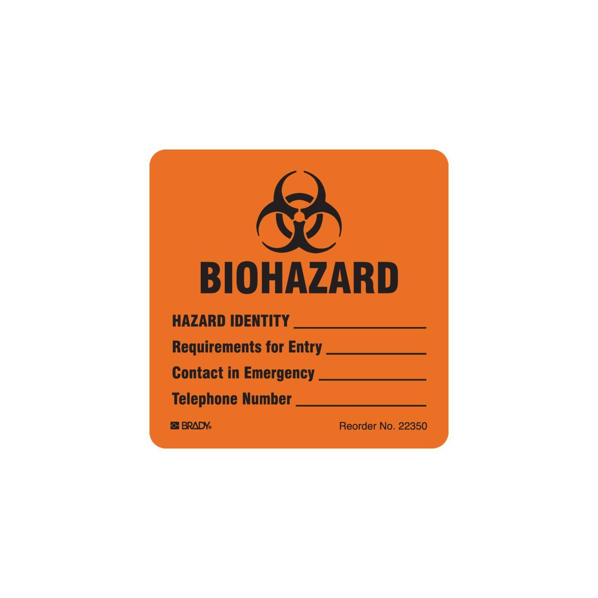 Brady® 22350LS Safety & Facility Labels