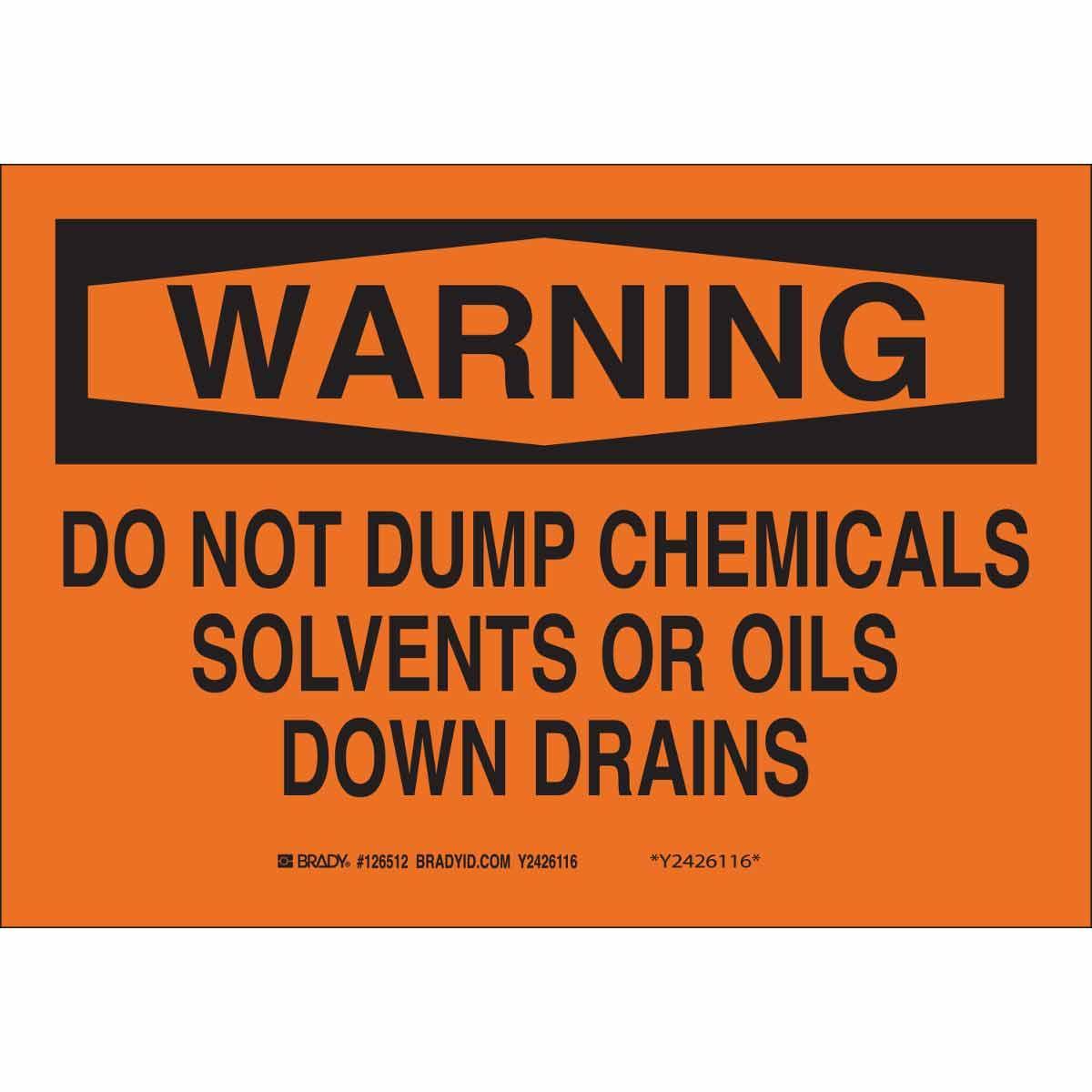 Brady® 40936 Chemical & Hazardous Material Signs