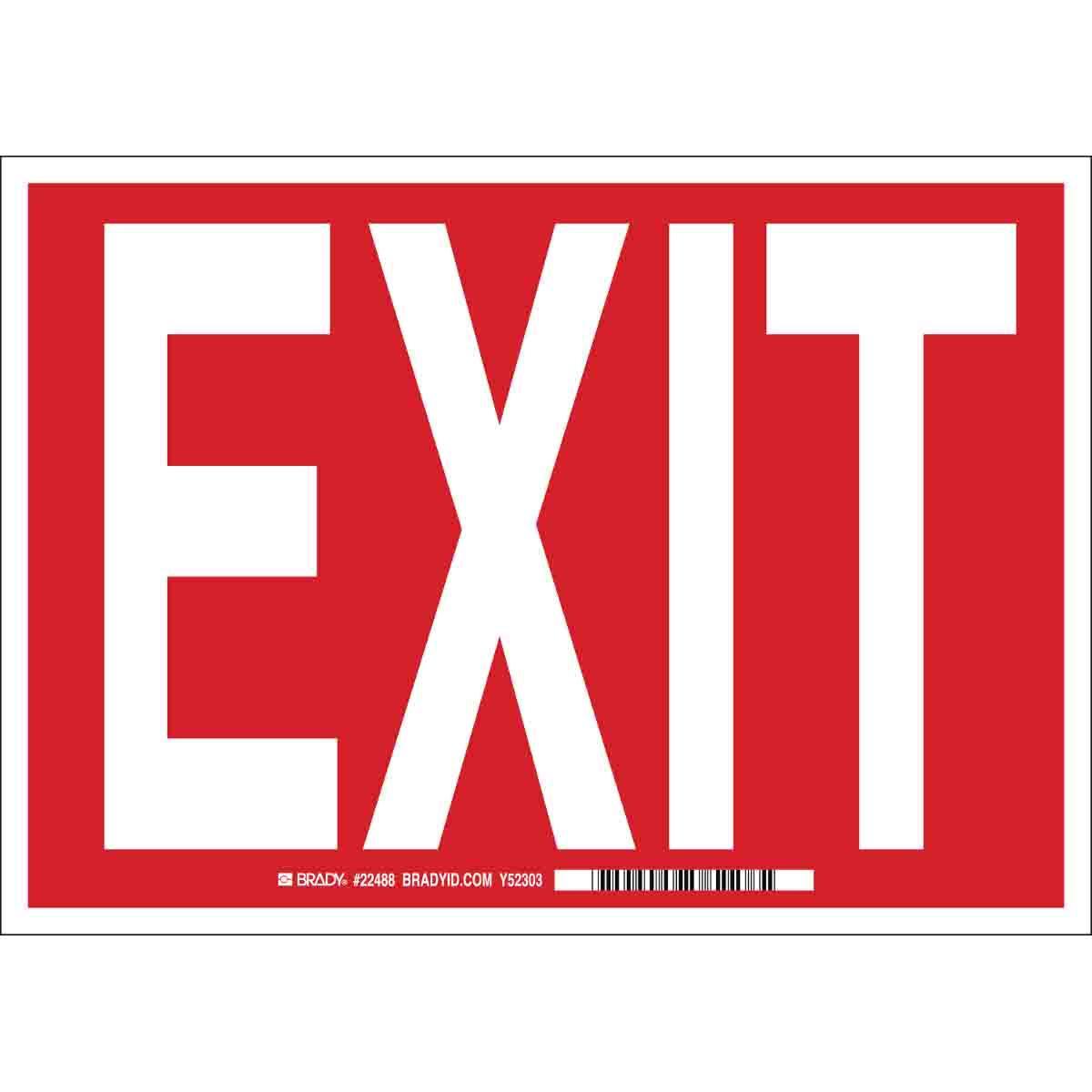 Brady® 41052 Fire, Emergency, Exit & First Aid Signs