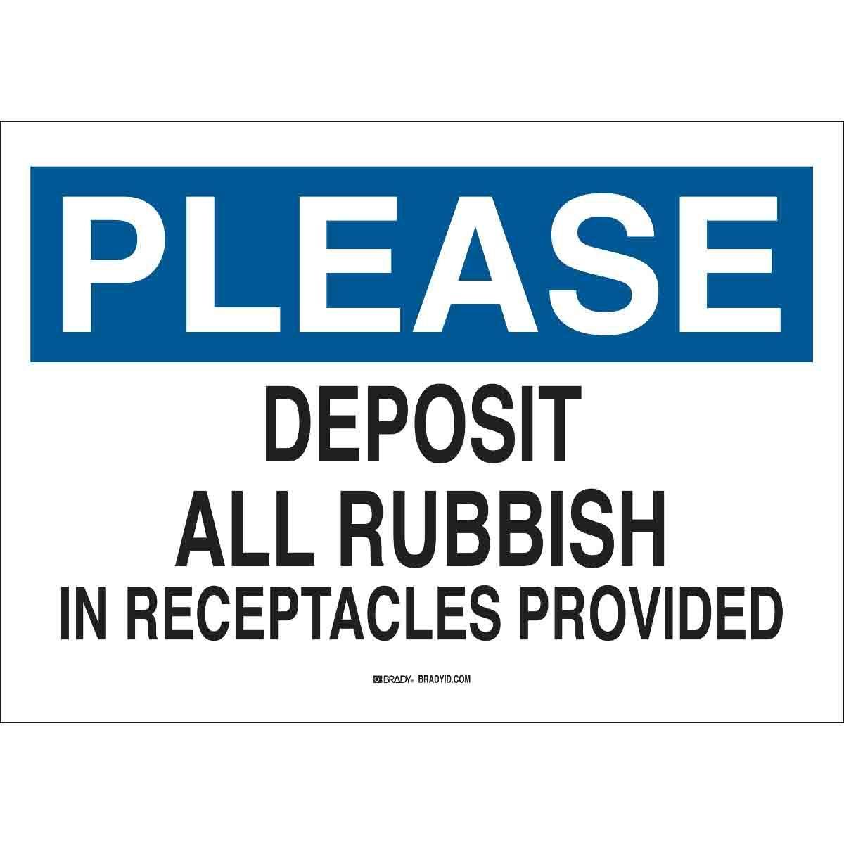 Brady® 122655 Office & Facility Signs