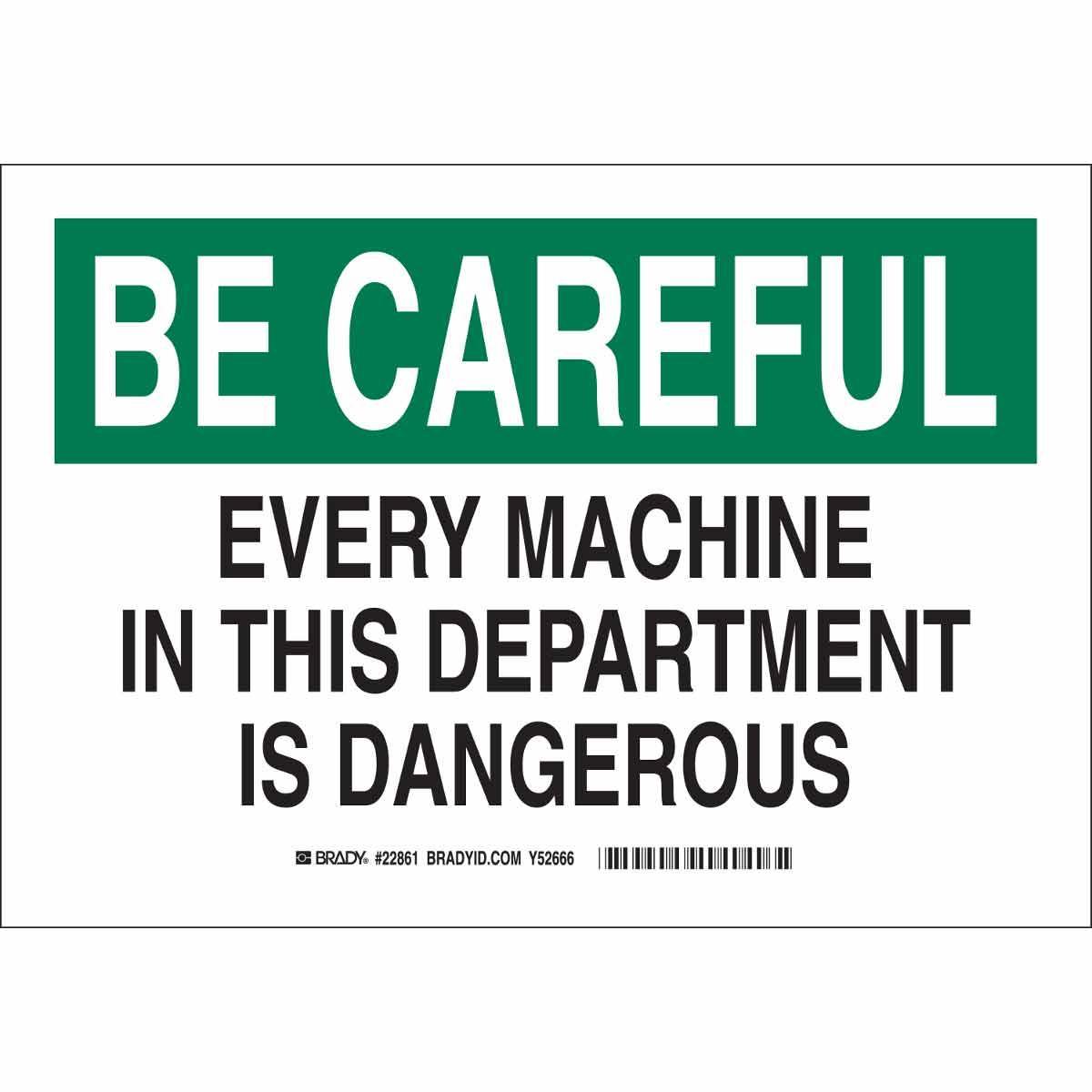 Brady® 42385 Accident Prevention Signs